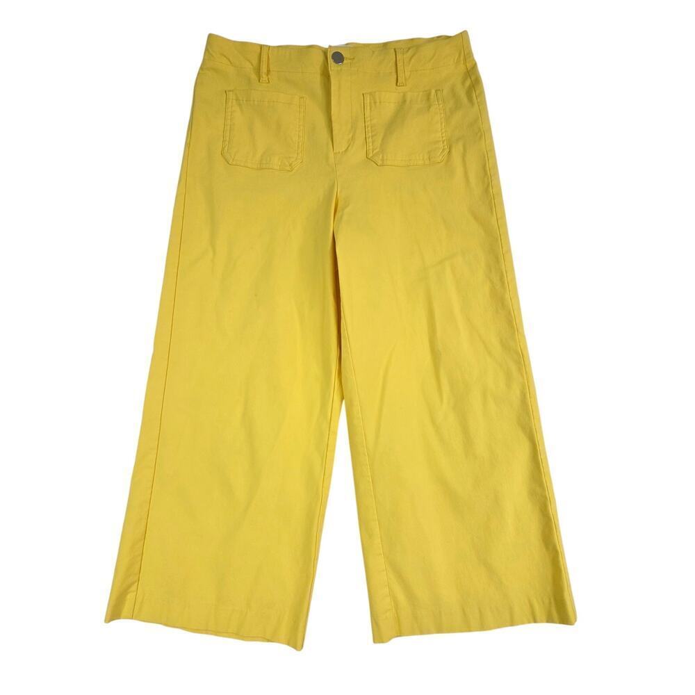 Jules & Leopold Wide Leg Cropped Pants — 4 Patch Pockets, High Waist, NWOT